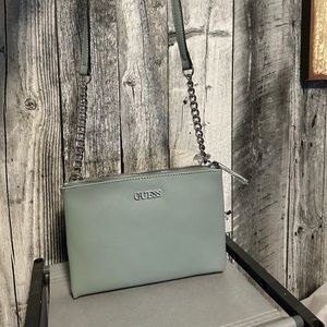 Green Guess mini purse